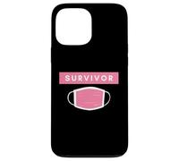 Carcasa para iPhone 13 Pro MAX Pink Face Mask Survivor Cure Cancer Patients