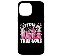 Carcasa para iPhone 13 Pro MAX Pink Latte Mug Set True Love For Women Valentines Coffee