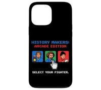 Carcasa para iPhone 13 Pro MAX Pixel Art de 8 bits para Jugadores Retro de History Makers Arcade Edition