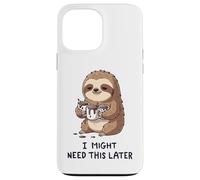 Carcasa para iPhone 13 Pro MAX Podría necesitar café más Tarde - Lazy Sloth Caffeine Fix