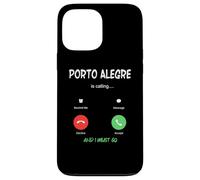 Carcasa para iPhone 13 Pro MAX Porto Alegre está Llamando y Debo IR a Brasil de Viaje