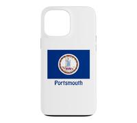 Carcasa para iPhone 13 Pro MAX Portsmouth Virginia USA Flag Souvenir