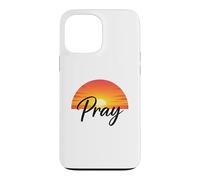 Carcasa para iPhone 13 Pro MAX Pray Sunset Inspirational Religious Christian Faith