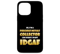 Carcasa para iPhone 13 Pro MAX Precious Metals Collector Stack Gold Silver Copper Rare Coin