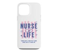 Carcasa para iPhone 13 Pro MAX Preppy Nurse Cute Bow Nurse Cita Divertido RN Trabajo Enfermera Humor
