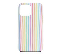 Carcasa para iPhone 13 Pro MAX Preppy Striped Summer Rainbow Stripes