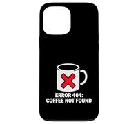 Carcasa para iPhone 13 Pro MAX Programmer Coder Error 404 Coffee Not Found Tech