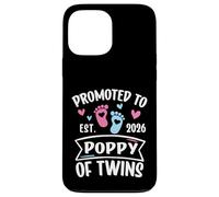 Carcasa para iPhone 13 Pro MAX Promocionado a Poppy of Twins EST 2026 Revelación de género del bebé