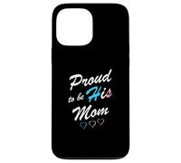 Carcasa para iPhone 13 Pro MAX Proud To Be His Mom Transgender Pride Flag Trans Hijo