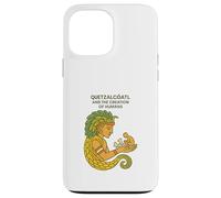 Carcasa para iPhone 13 Pro MAX Quetzalcóatl y la creación de los Seres Humanos Mitología Azteca