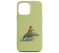 Carcasa para iPhone 13 Pro MAX Rana Divertida Montando una Ballena: Humor Animal caprichoso,