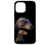 Carcasa para iPhone 13 Pro MAX Raptor Dad/Mom & Baby Graphic Design Adult & Kids (Black)