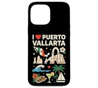 Carcasa para iPhone 13 Pro MAX Recuerdo de Viaje I Love Puerto Vallarta México