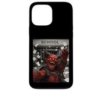Carcasa para iPhone 13 Pro MAX Red Devil Último Día De Escuela Vacaciones De Verano Divertido Meme Selfie