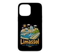 Carcasa para iPhone 13 Pro MAX Regalo de Recuerdo de Viaje de Limassol Chipre Dibujado a Mano