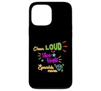 Carcasa para iPhone 13 Pro MAX Regalo para animadoras Cheer Cheer Loud Shine Bright