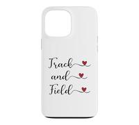 Carcasa para iPhone 13 Pro MAX Regalo tipográfico manuscrito con corazón de Pista y Campo
