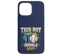 Carcasa para iPhone 13 Pro MAX Regalos de béisbol de Doble dígito de This Boy is 10 para el décimo cumpleaños