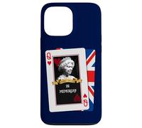 Carcasa para iPhone 13 Pro MAX Reina Elizabeth II - Tarjeta de Juego (Memoriam skat Royal, Reino Unido)