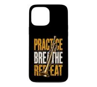 Carcasa para iPhone 13 Pro MAX Repeat-Music Trompeta Músico Trompeta Música Trompeta