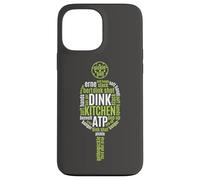 Carcasa para iPhone 13 Pro MAX Reproductor de Bebidas Pickleball Life Paddle Word Cloud