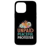 Carcasa para iPhone 13 Pro MAX Retro Peace Sign Flowers Groovy Unpaid Peaceful Protester
