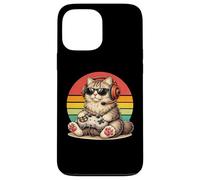 Carcasa para iPhone 13 Pro MAX Retro Vintage Gamer Cat Video Games Funny Cat Gaming