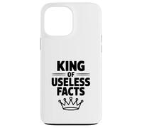 Carcasa para iPhone 13 Pro MAX Rey de Hechos inútiles Funny Nerd Trivia Lover