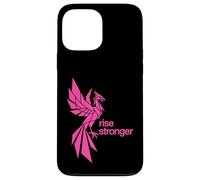 Carcasa para iPhone 13 Pro MAX Rise Stronger Phoenix Design - Diseño Rosa neón