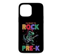 Carcasa para iPhone 13 Pro MAX Rock The Pre-k, Guitarra Rock Dinosaurio, Amante de la Música, Divertido