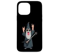Carcasa para iPhone 13 Pro MAX Rock Wizard Divertido Guitarrista Gráfico Juguetón Vibrante