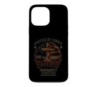 Carcasa para iPhone 13 Pro MAX Rooted in Christ Cross Shirt Christian tee for Men