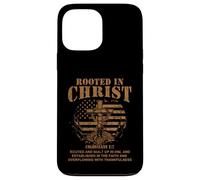 Carcasa para iPhone 13 Pro MAX Rooted in Christ Shirt Christian Shirt for Men Cross Shirt