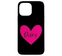 Carcasa para iPhone 13 Pro MAX Rosa Diana Nombre Corazón Amor Mujer Niña Amigo Personalizado