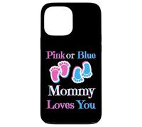 Carcasa para iPhone 13 Pro MAX Rosa o Azul MommyLoves You bebé niña o niño próximamente