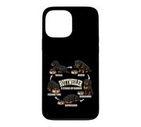 Carcasa para iPhone 13 Pro MAX Rottweiler 5 etapas del Hambre Divertido Regalo para Amantes de los Perros