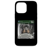 Carcasa para iPhone 13 Pro MAX Rottweiler Hay Movimiento en tu Puerta Principal Rottie Silly