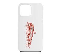 Carcasa para iPhone 13 Pro MAX Sak Yant Suea Krajone Tigre Saltando Tatuaje Tailandia