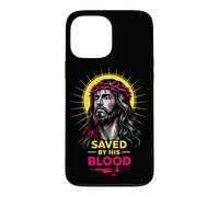 Carcasa para iPhone 13 Pro MAX Salvado por Su Sangre Jesucristo Corona De Espinas Cristiano