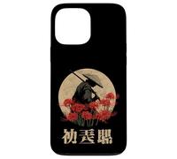 Carcasa para iPhone 13 Pro MAX Samurai Guerrero Rojo Araña Lirio Flor Anime Otaku Japonés