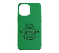 Carcasa para iPhone 13 Pro MAX San Brendan Oración por Nosotros Oración Católica de San Patronazgo