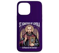 Carcasa para iPhone 13 Pro MAX San Ignacio Loyola Ad Maiorem Dei Gloriam Jesuita católico