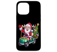 Carcasa para iPhone 13 Pro MAX Santa Golf Cart pueblos Paseo de Vacaciones de Navidad SantaCon