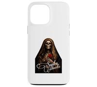 Carcasa para iPhone 13 Pro MAX Santa Muerte Oscuro Folk Santo Primer Plano Arte