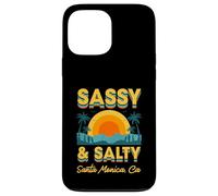 Carcasa para iPhone 13 Pro MAX Sassy and Salty Santa Mónica California Retro Tropical