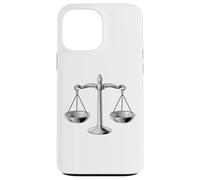 Carcasa para iPhone 13 Pro MAX Scales of Justice Libra Star Sign Legal Gift Abogado Juez