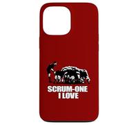 Carcasa para iPhone 13 Pro MAX Scrum One I Love Rugby Romance Moderno