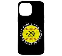 Carcasa para iPhone 13 Pro MAX Sé Siempre tu Mayor fanática, jugadora Favorita, mamá de softbol #29