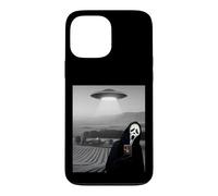 Carcasa para iPhone 13 Pro MAX Selfie de Fantasma de Terror de Cara aterradora Linda con Extraterrestre OVNI Divertido