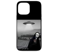 Carcasa para iPhone 13 Pro MAX Selfie Fantasma de Terror de Cara aterradora con Extraterrestre OVNI Halloween